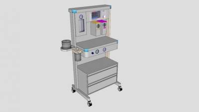 航空麻醉机SU模型下载_sketchup草图大师SKP模型