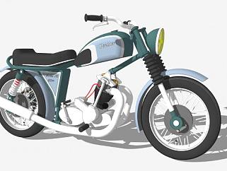 600cc摩托车SU模型下载_sketchup草图大师SKP模型