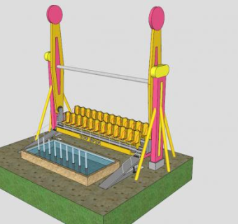陀螺转设备SU模型下载_sketchup草图大师SKP模型