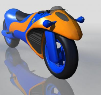 街道摩托车跑车车辆SU模型下载_sketchup草图大师SKP模型