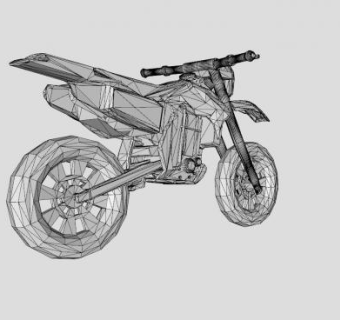 越野摩托车三维草图SU模型下载_sketchup草图大师SKP模型