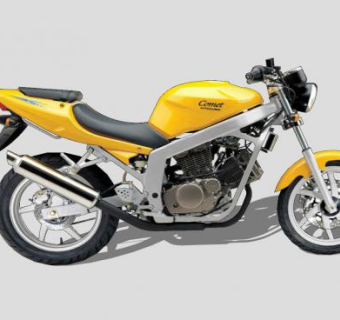 晓星GT125型摩托车SU模型下载_sketchup草图大师SKP模型