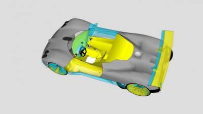 摩托车和单座赛车SU模型下载_sketchup草图大师SKP模型