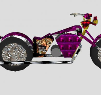 哈雷戴维森创意摩托车SU模型下载_sketchup草图大师SKP模型