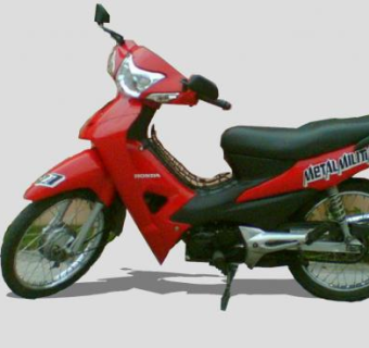 新大洲本田WAVE摩托车SU模型下载_sketchup草图大师SKP模型