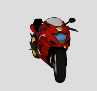 超级摩托车重机车SU模型下载_sketchup草图大师SKP模型