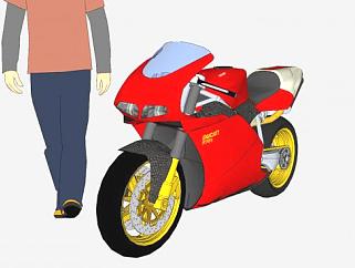 杜卡迪998S最终<em>纪念</em>版摩托车SU模型下载_sketchup草图...