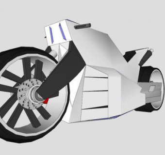 电动机车SU模型下载_sketchup草图大师SKP模型