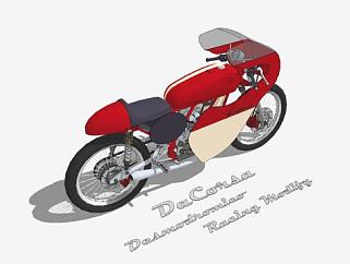125cc<em>摩托车</em>SU模型下载_sketchup草图大师SKP模型