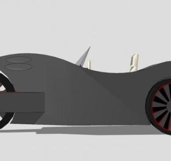 小型三轮汽车SU模型下载_sketchup草图大师SKP模型