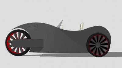 小型三轮汽车SU模型下载_sketchup草图大师SKP模型