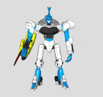 摩托车变形金刚SU模型下载_sketchup草图大师SKP模型