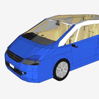 雷诺汽车内部视图SU模型下载_sketchup草图大师SKP模型