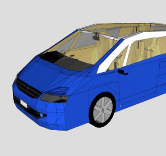 雷诺汽车内部视图SU模型下载_sketchup草图大师SKP模型
