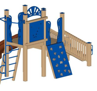犹他州游乐场设备SU模型下载_sketchup草图大师SKP模型