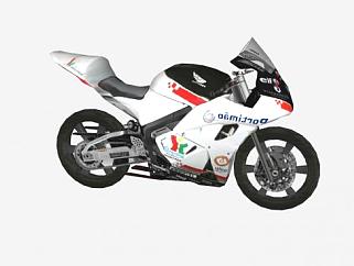 本田CBR600RR摩托车SU模型下载_sketchup草图大师SKP模型