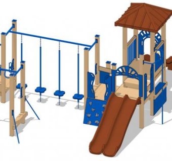 雷尼尔山运动场设备SU模型下载_sketchup草图大师SKP模型