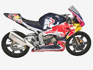 本田CBR1000RR摩托车SU模型下载_sketchup草图大师SKP模型
