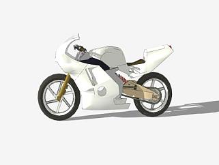 本田CBR250RR摩托车SU模型下载_sketchup草图大师SKP模型