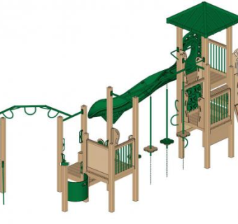 雅基马游乐场SU模型下载_sketchup草图大师SKP模型