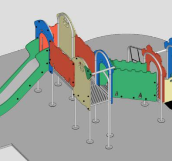 儿童游乐场SU模型下载_sketchup草图大师SKP模型