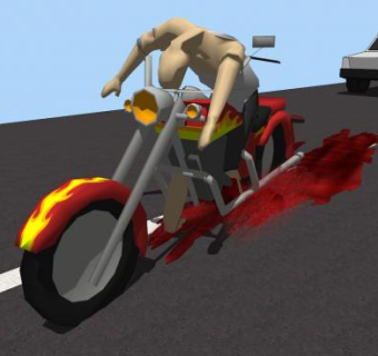 公路上的汽车摩托车SU模型下载_sketchup草图大师SKP模型