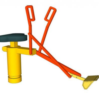 游乐挖掘设备SU模型下载_sketchup草图大师SKP模型