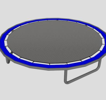 蹦床弹簧床SU模型下载_sketchup草图大师SKP模型