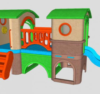 儿童游乐设备SU模型下载_sketchup草图大师SKP模型