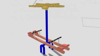 二进制跷跷板SU模型下载_sketchup草图大师SKP模型