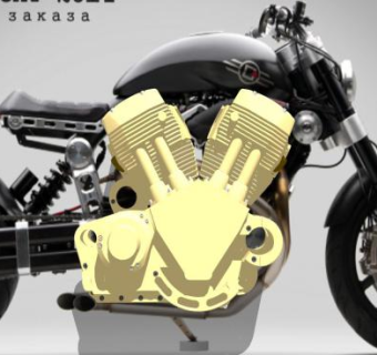 联盟x132悍妇机车SU模型下载_sketchup草图大师SKP模型