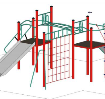 德尚斯游乐设备SU模型下载_sketchup草图大师SKP模型