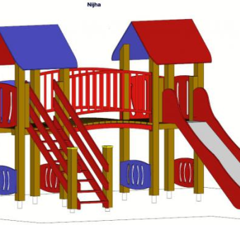 圣米格尔游乐设备SU模型下载_sketchup草图大师SKP模型