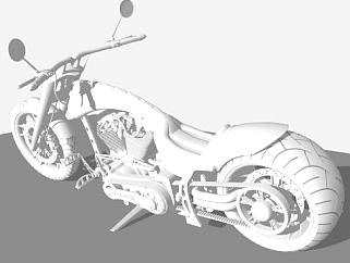 <em>摩托车</em>赛车SU模型下载_sketchup草图大师SKP模型