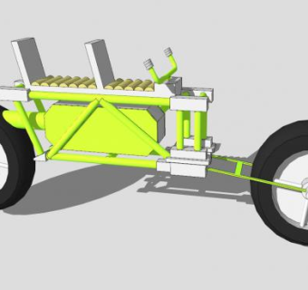 气垫摩托车SU模型下载_sketchup草图大师SKP模型