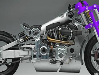 全铝P120摩托车前叉SU模型下载_sketchup草图大师SKP模型