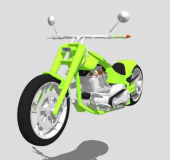 定制版机车SU模型下载_sketchup草图大师SKP模型