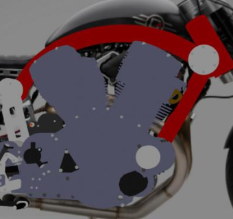 联盟x132发动机SU模型下载_sketchup草图大师SKP模型