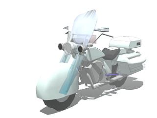 <em>未来</em>概念摩托车SU模型下载_sketchup草图大师SKP模型