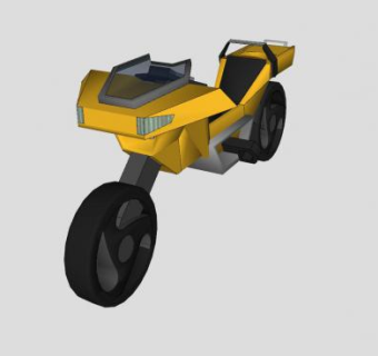 猫鼬摩托车SU模型下载_sketchup草图大师SKP模型