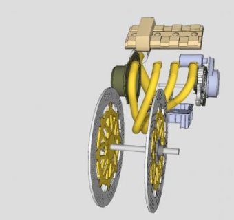 本田CBR250机车部件SU模型下载_sketchup草图大师SKP模型