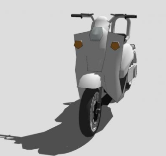 轻型踏板车SU模型下载_sketchup草图大师SKP模型