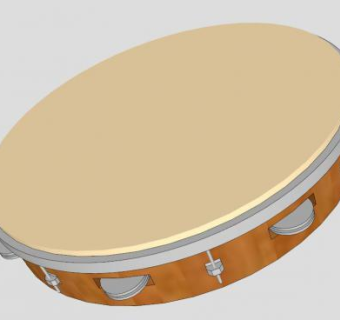巴西铃鼓音乐SU模型下载_sketchup草图大师SKP模型