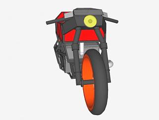 摩托车赛车车辆SU模型下载_sketchup草图大师SKP模型