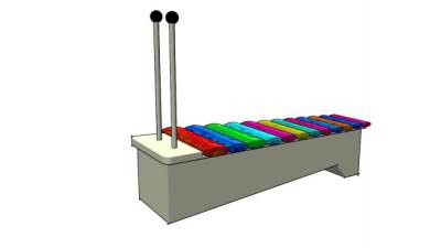 木琴音乐SU模型下载_sketchup草图大师SKP模型