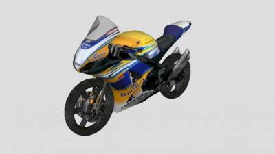 铃木GSXr1000摩托车SU模型下载_sketchup草图大师SKP模型