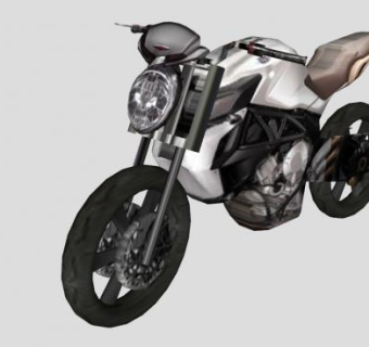 阿古斯塔摩托车SU模型下载_sketchup草图大师SKP模型