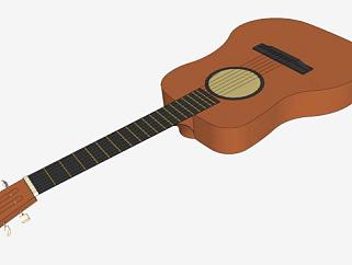 古典吉他SU模型下载_sketchup草图大师SKP模型