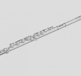 现代音乐长笛SU模型下载_sketchup草图大师SKP模型