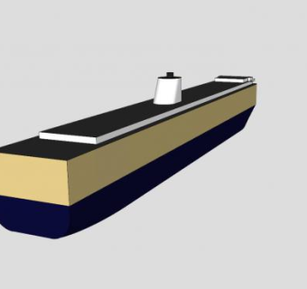 运载货船轮船SU模型下载_sketchup草图大师SKP模型